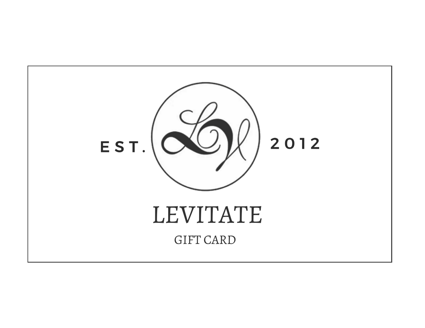 Levitate Candles Gift Card